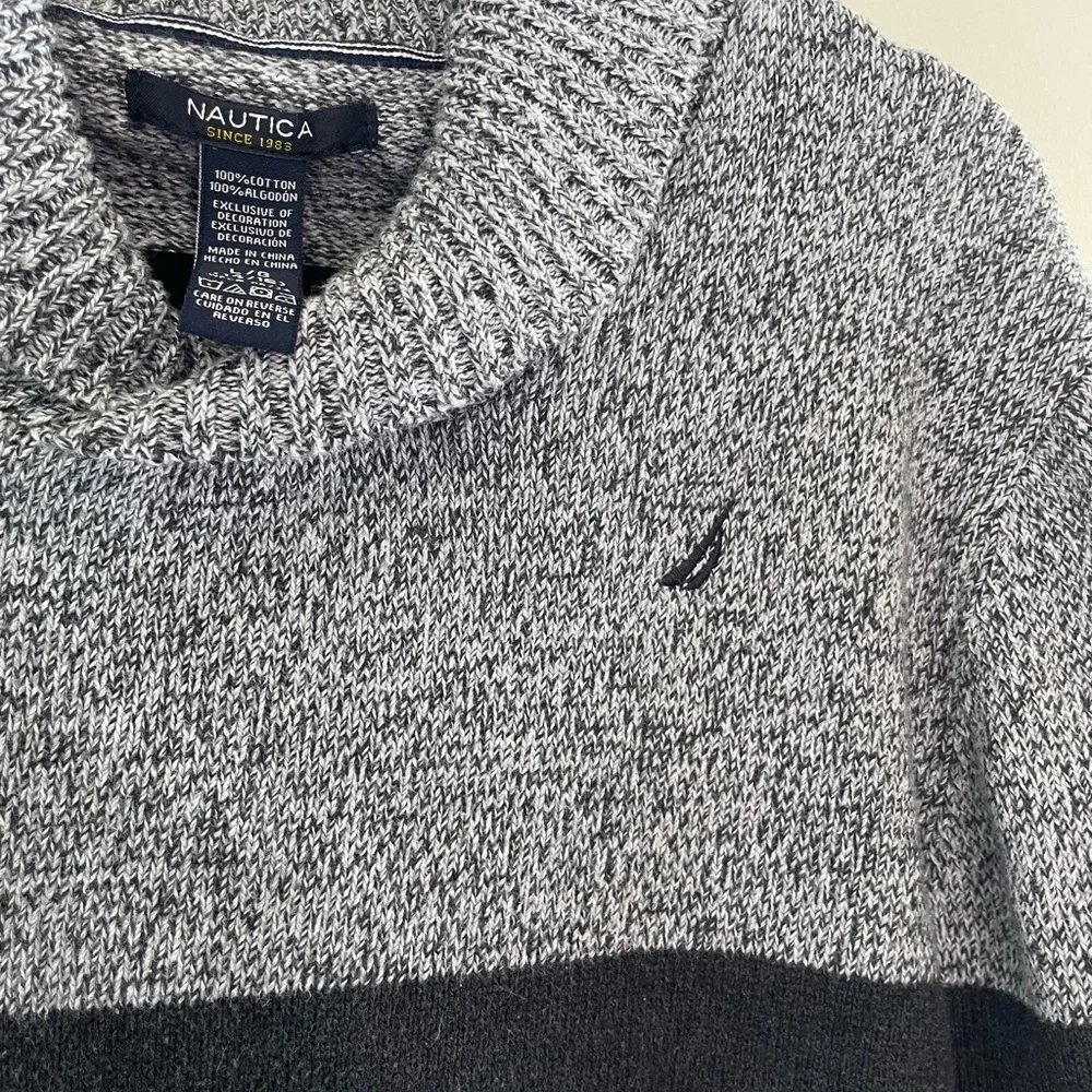 Nautica Boys (Teen) Two-Tone Turtleneck Sweater